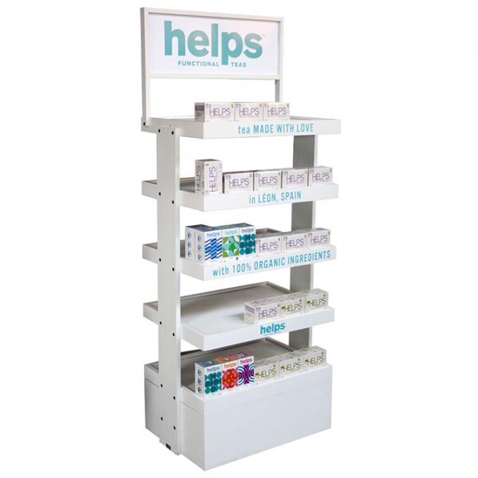 سوپرمارکت داروی نمایشگاهی چوبی برای پاک کننده صورت و مراقبت از پوست 6